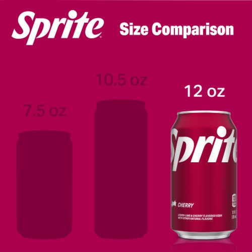 Sprite® Cherry Lemon Lime Soda Cans Perspective: right