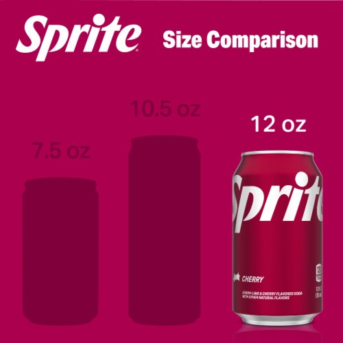 Sprite® Cherry Lemon Lime Soda Cans Perspective: right