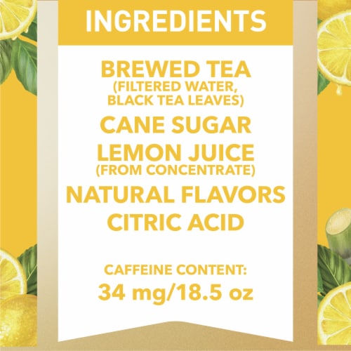 Gold Peak Lemonade Flavored Iced Tea Drink Perspective: right
