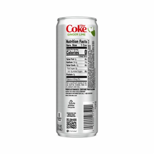 Diet Coke Ginger Lime Soda Perspective: right