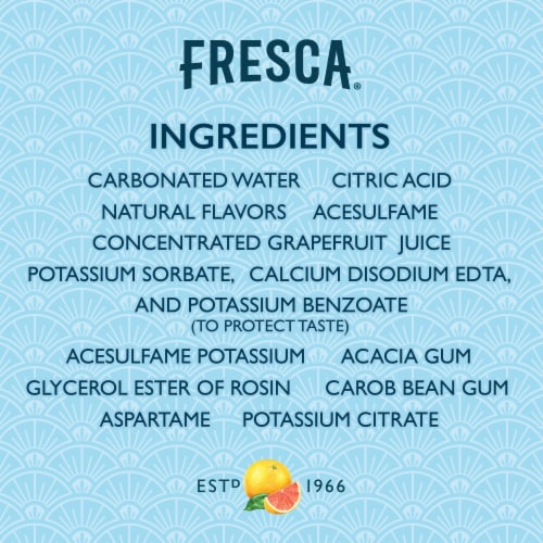 Fresca® Grapefruit Citrus Caffeine Free Soda Cans Perspective: right