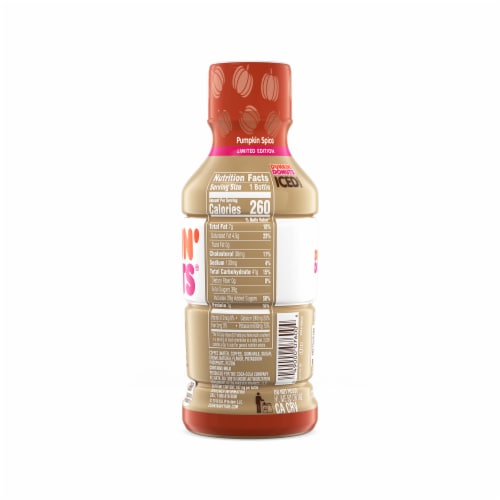 Dunkin' Donuts Limited Edition Pumpkin Spice Iced Coffee Perspective: right