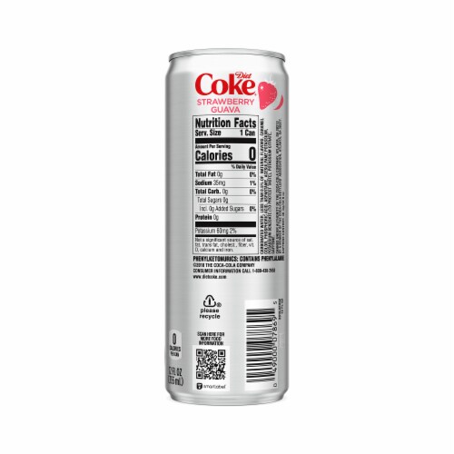 Diet Coke Strawberry Guava Soda Perspective: right