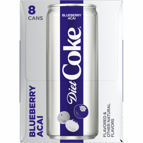 Diet Coke® Blueberry Acai Soda Cans Perspective: right