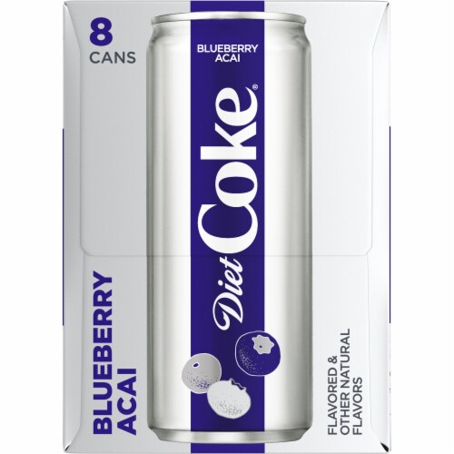 Diet Coke® Blueberry Acai Soda Cans Perspective: right
