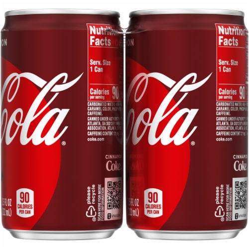 Coca-Cola® Cinnamon Flavored Mini Cans Perspective: right