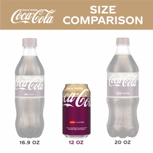 Coca-Cola® Cherry Vanilla Soda Cans Limits May Apply Perspective: right