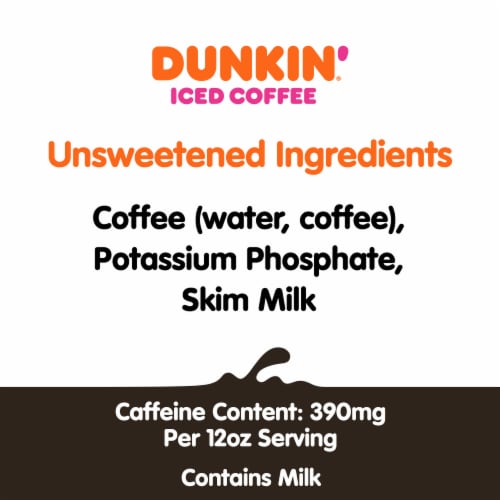 Dunkin' Unsweetened Iced Coffee Bottle, 48 fl oz Fred Meyer