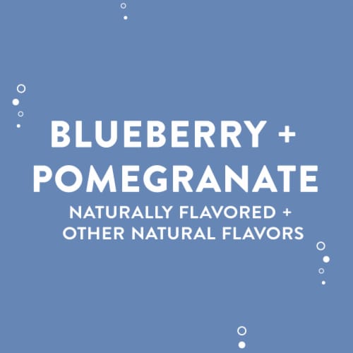 Aha® Blueberry Pomegranate Flavored Sparkling Water Cans Perspective: right