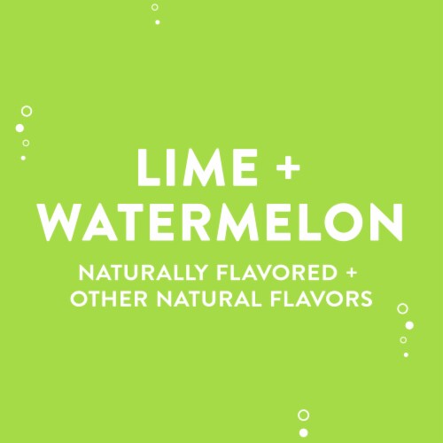 Aha® Lime And Watermelon Flavored Sparkling Water Cans Perspective: right