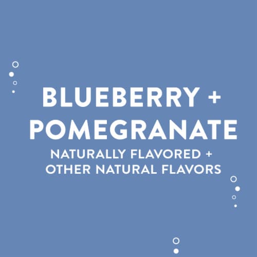 AHA® Blueberry Pomegranate Flavored Sparkling Water Can Perspective: right