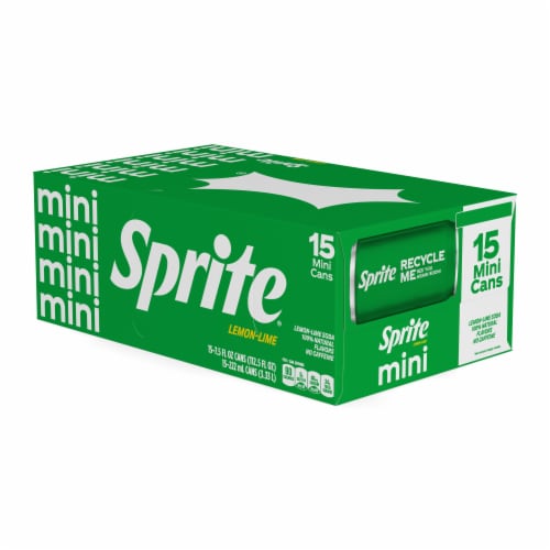Sprite® Lemon Lime Soda Mini Cans Perspective: right
