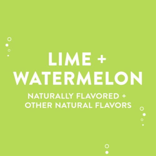 AHA® Lime and Watermelon Flavored Sparkling Water Can Perspective: right