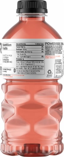 Powerade Zero Sugar Citrus Peach Sports Drink Perspective: right