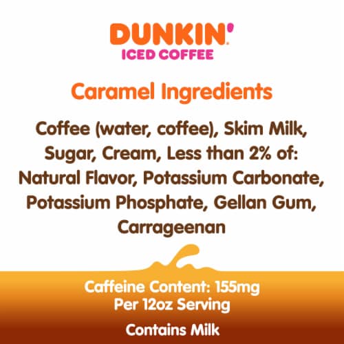 Dunkin'® Caramel Iced Coffee Bottle Perspective: right