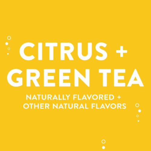 AHA® Caffeinated Mango and Black Tea Flavored Sparkling Water Can Perspective: right