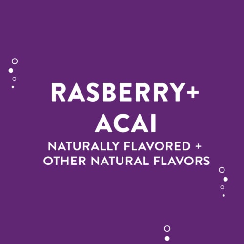 AHA® Raspberry Acai Flavored Sparkling Water Can Perspective: right