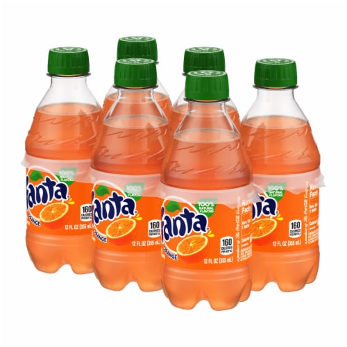 Fanta® Orange Caffeine Free Soda Bottles Perspective: right