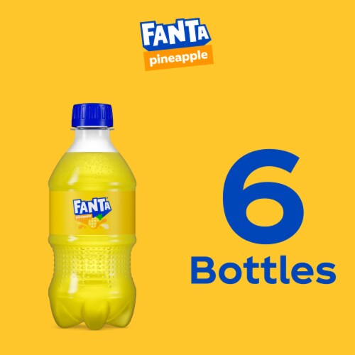 Fanta® Pineapple Soda Bottles Perspective: right