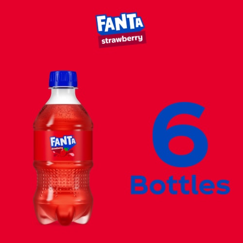 Fanta® Strawberry Soda Bottles Perspective: right