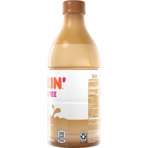 Dunkin'® Butter Pecan Iced Coffee Bottle Perspective: right