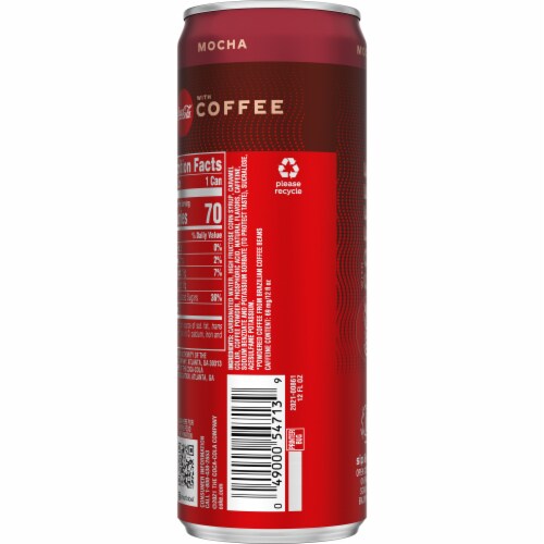 Coca-Cola® With Coffee Mocha Soda Can Perspective: right