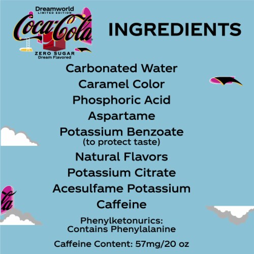 Coca-Cola® Zero Sugar Dreamworld Soda Bottle Perspective: right