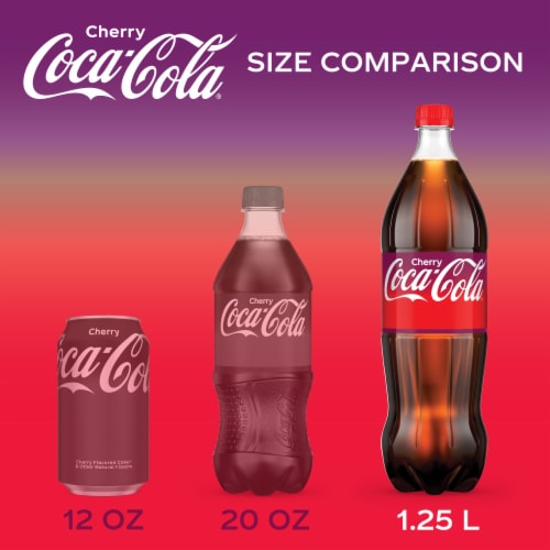 Coca-Cola® Cherry Soda Bottle Perspective: right