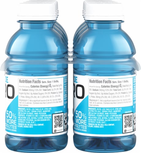 Powerade® Zero Sugar Mixed Berry Sport Drink Multipack Bottles Perspective: right