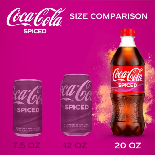Coca-Cola® Spiced Raspberry Soda Bottle Perspective: right