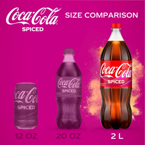 Coca-Cola® Spiced Raspberry Soda Bottle Perspective: right