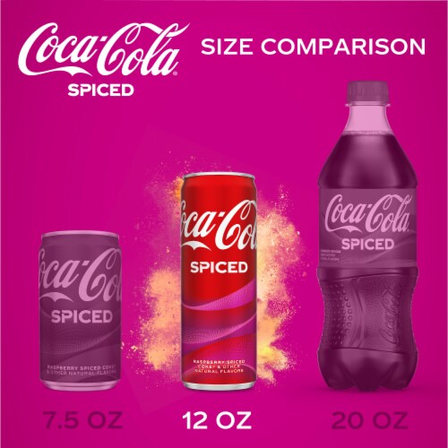Coca-Cola® Spiced Raspberry Soda Can Perspective: right