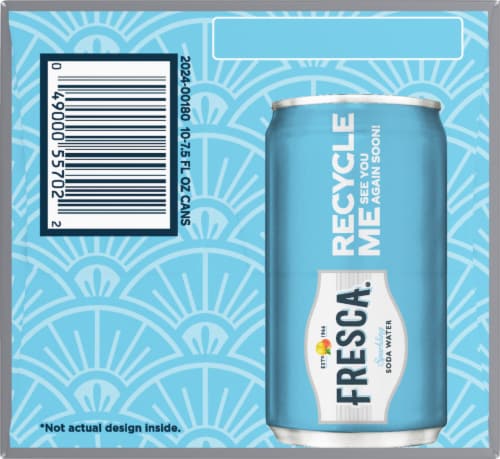 Fresca® Sparkling Soda Water Fridge Pack Cans Perspective: right