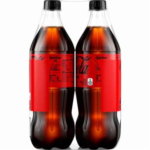 Coca-Cola® Zero Sugar Soda Bottles Perspective: right