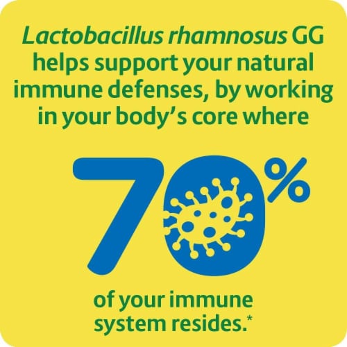 Culturelle® Probiotics Health & Wellness Daily Probiotic Supplement Capsules Perspective: right