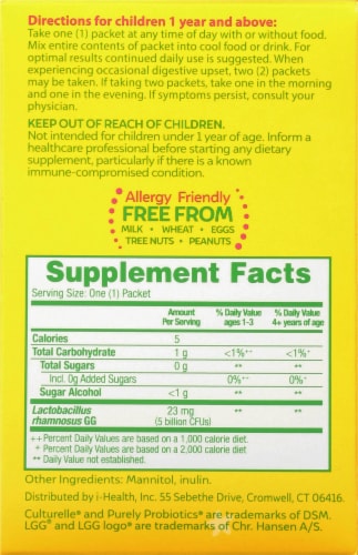 I-Health Culturelle® Kids Purely Probiotics® Packets Perspective: right