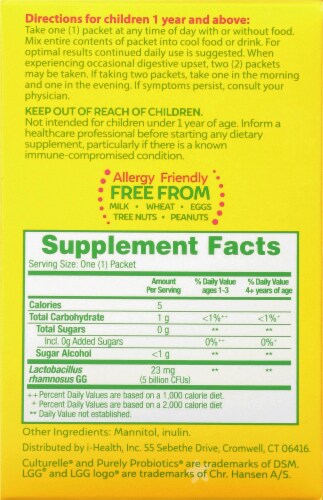 I-Health Culturelle® Kids Purely Probiotics® Packets Perspective: right