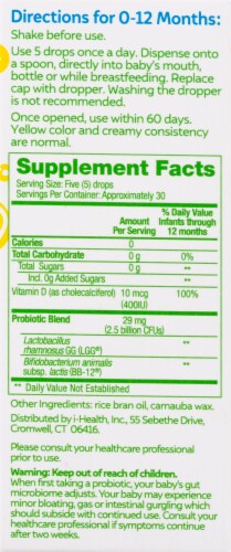 Culturelle Baby Grow + Thrive Probiotic + Vitamin D Drops Perspective: right