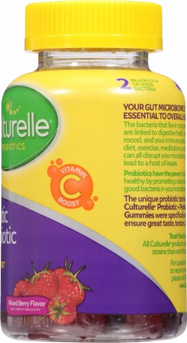 Culturelle® Mixed Berry Probiotic+Preboitoc Gummies Perspective: right
