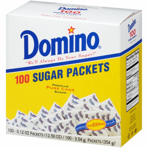 Domino Sugar Packets Perspective: right