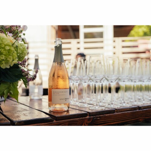 La Crema Brut Rosé California Sparkling Wine Rose Wine Perspective: right