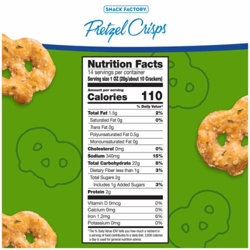 Snack Factory Garlic Parmesan Pretzel Crisps Perspective: right