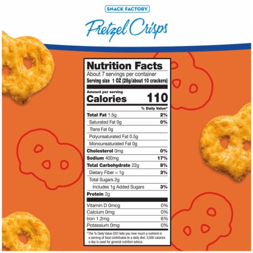 Snack Factory Buffalo Wing Pretzel Crisps Perspective: right