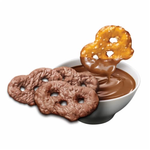 Snack Factory Pretzel Crisps Milk Chocolate Covered Pretzels Perspective: right