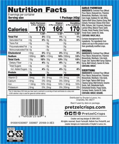 Snack Factory® Pretzel Crisps Variety Pack Perspective: right