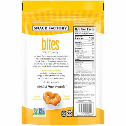 Snack Factory® Bites Honey Mustard Pretzels Perspective: right