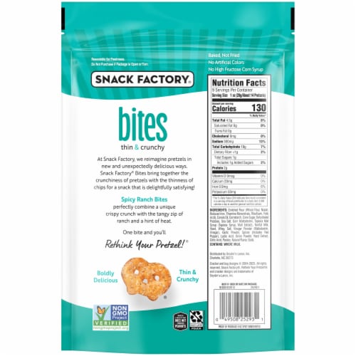 Snack Factory® Bites Spicy Ranch Pretzels Perspective: right