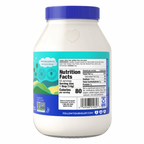 Follow Your Heart® Dairy Free Vegan Original Mayo Perspective: right