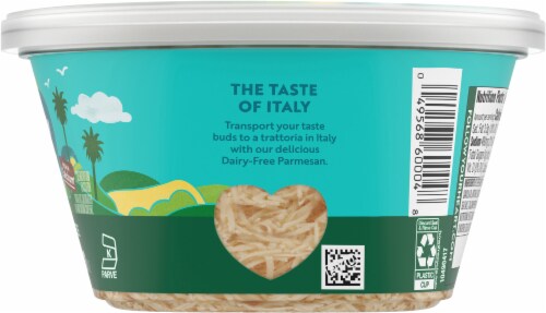 Follow Your Heart Dairy Free Parmesan Style Shredded Cheese Alternative Perspective: right