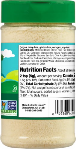 Follow Your Heart® Vegan Parmesan Grated Cheese Perspective: right